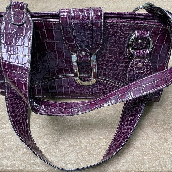 Rosetti Handbags - Purple Faux Crocodile Bag NWOT